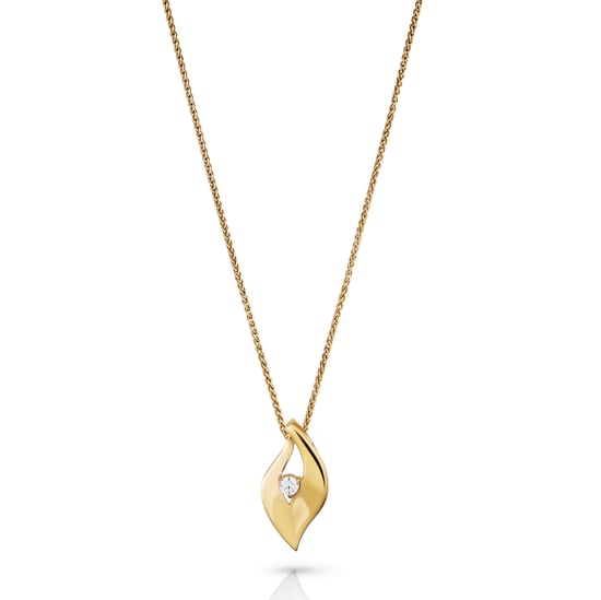 Orphelia 'Milan' Women's 925 Sterling Silver Set: Chain-Pendant + Earrings - Gold SET-7519/G - Image 3