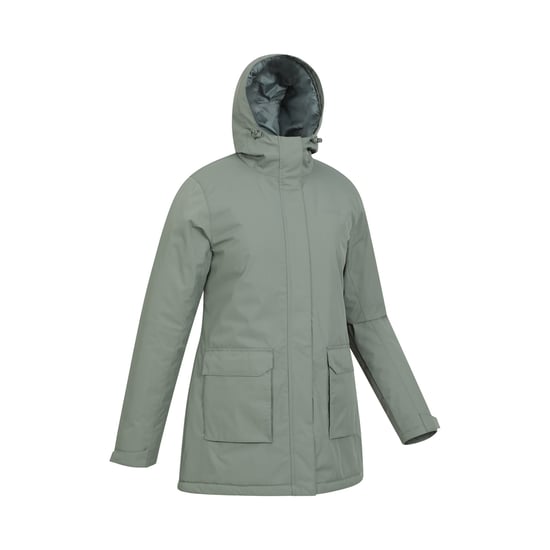 Mountain Warehouse Womens/Ladies Ranger Water Resistant Padded Parka (Khaki Green) - Image 4