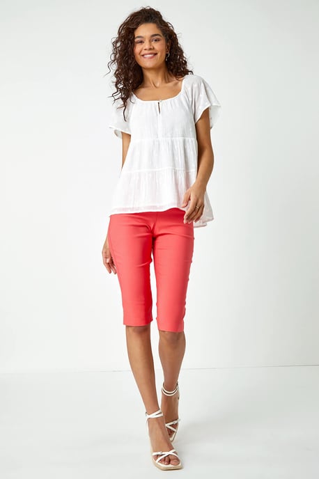Knee Length Stretch Shorts