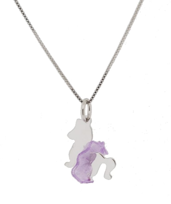 Orphelia 'Celinia' Child's 925 Sterling Silver Chain with Pendant - Silver ZH-7134