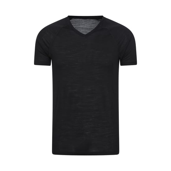 Mountain Warehouse Mens Summit Merino Wool Thermal Top (Black) - Image 1