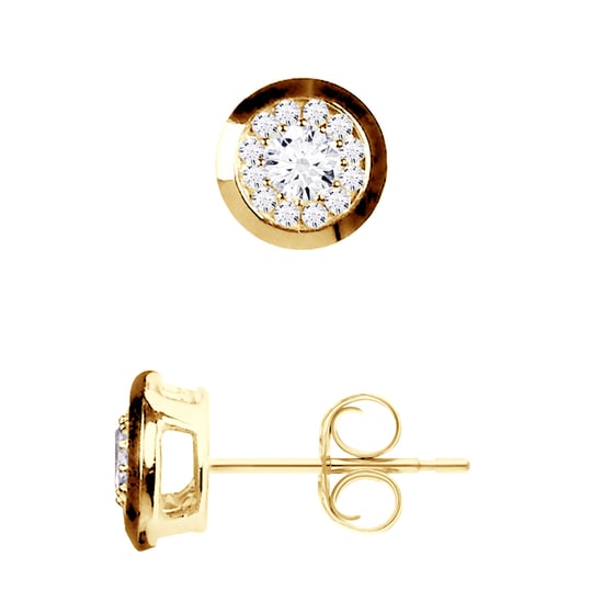 DIADEMA - Earrings with Diamonds - Yellow Gold