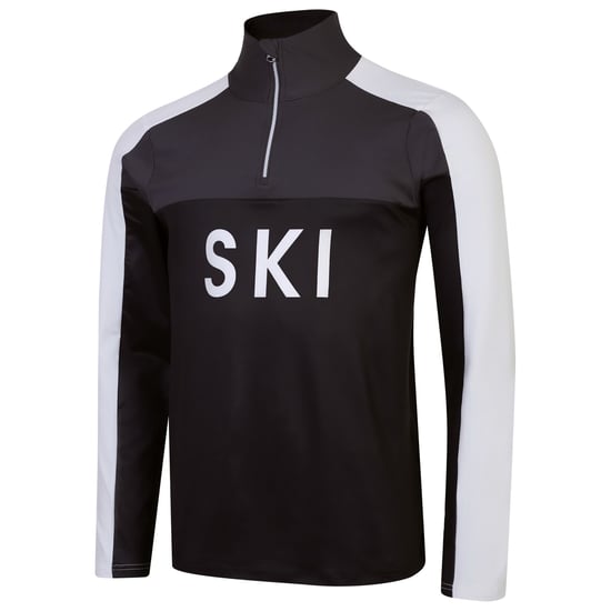 Dare 2B Mens Ski Core Stretch Base Layer Top (Black/Ebony)