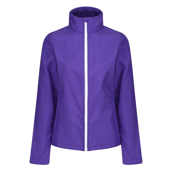 Regatta Standout Womens/Ladies Ablaze Printable Soft Shell Jacket (Purple/Black)