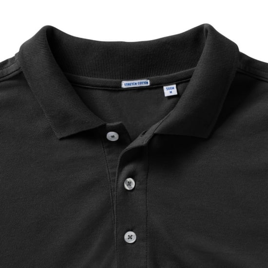 Russell Heren Rekken Korte Mouw Poloshirt (Zwart) - Image 5