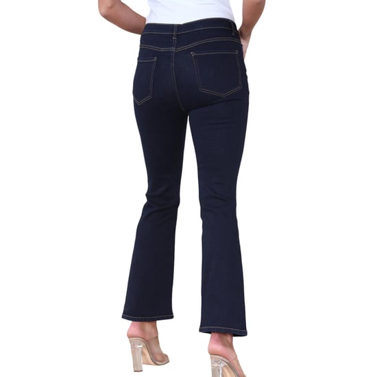 Dames Magic Shaping High Waisted Slim Flare Leg Jeans in Indigo - Image 2