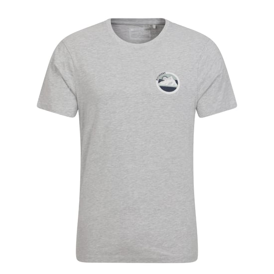 Mountain Warehouse Mens Pitolchry Mountain Bomulls T-shirt (Grå) - Image 1