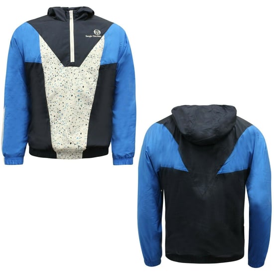 Sergio Tacchini Coltan Zip Up Mens Track Top Hooded Jacket Navy 38031 216 EE111