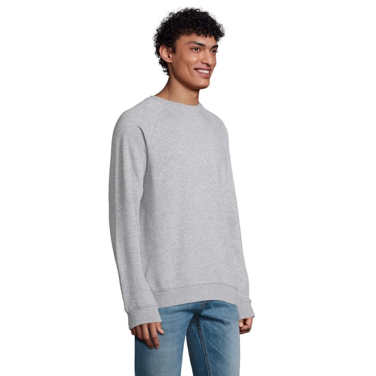 SOLS Unisex Adult Space Organic Raglan Sweatshirt (Grijze Mergel) - Image 5