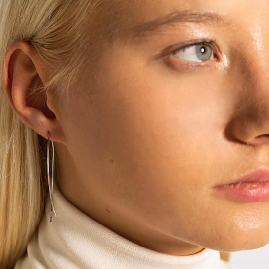 Luxenter essential earrings in 925 sterling silver with rhodium plated finish