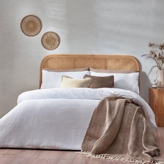Yard Chunky Waffle 100% Cotton Duvet Cover Set - Image 1