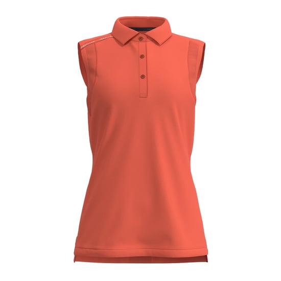 Forelson Womens/Ladies Stow Sleeveless Polo Shirt (Coral) - Image 1