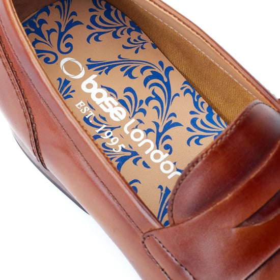 Base London Bruno Lederen Herenpantoffels Burnt Tan - Image 6