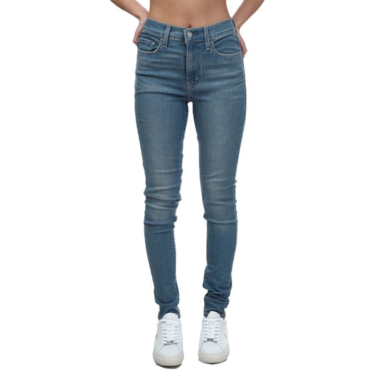 Women's Levis 720 High Rise Super Skinny Jeans in Light Blue - Image 1