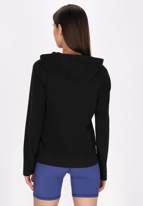 Mymo fleece jacket women black - Image 4
