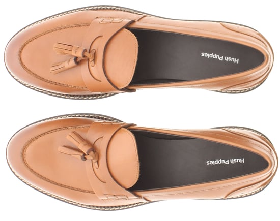 Hush Puppies Womens Shoes Loafers Flat Ginny Leather Slip On tan - Image 6