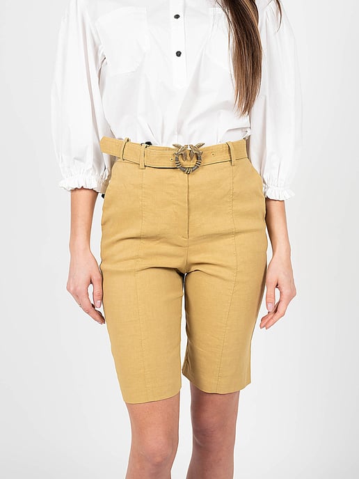 Pinko Shorts Bellona Woman's Beige - Image 5