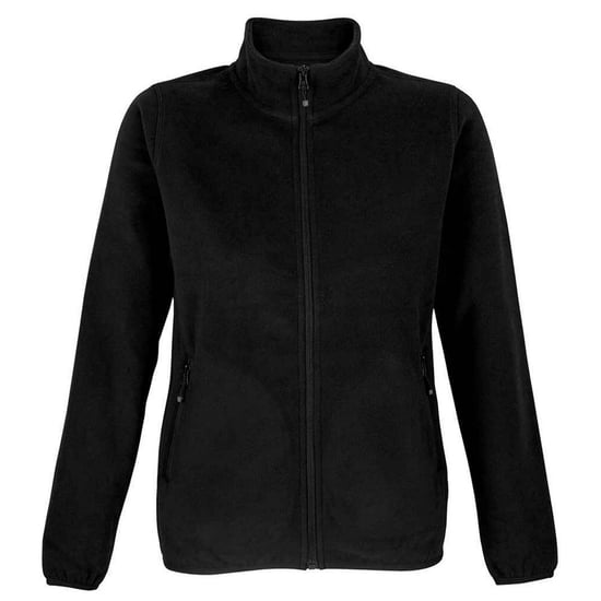 SOLS Womens/Ladies Factor Microfleece Recycled Fleece Jacket (Black) - Image 1