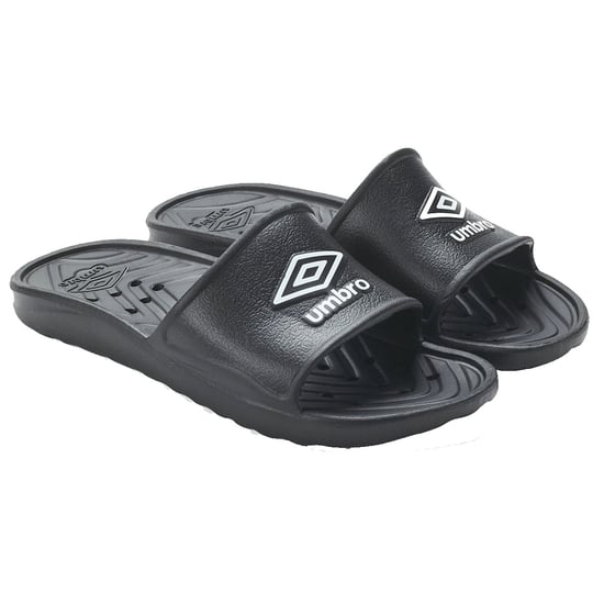 Umbro Heren Douche Sliders (Zwart/Wit) - Image 1