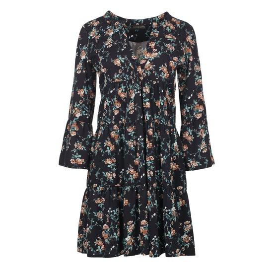 smocked printed sleeveless a line dress Ruffled – Charming Charlie Size:12 UK / 13 US Colour: plum-high-neck-ruched-midi-dress In-Stock Prom Dresses, Ready
