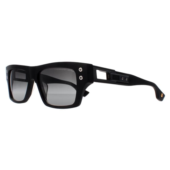 Dita Rectangle Unisex Matte Black Iron Dark Grey to Clear Gradient Grandmaster Seven