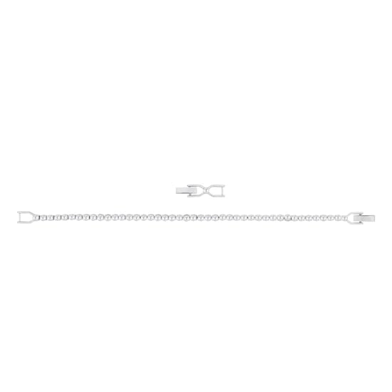 Swarovski 'Emily' Women's Base Metal Bracelet - Silver 1808960