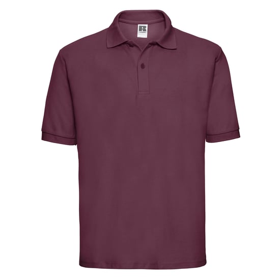 Russell Mens Polycotton Pique Polo Shirt (Burgundy) - Image 1
