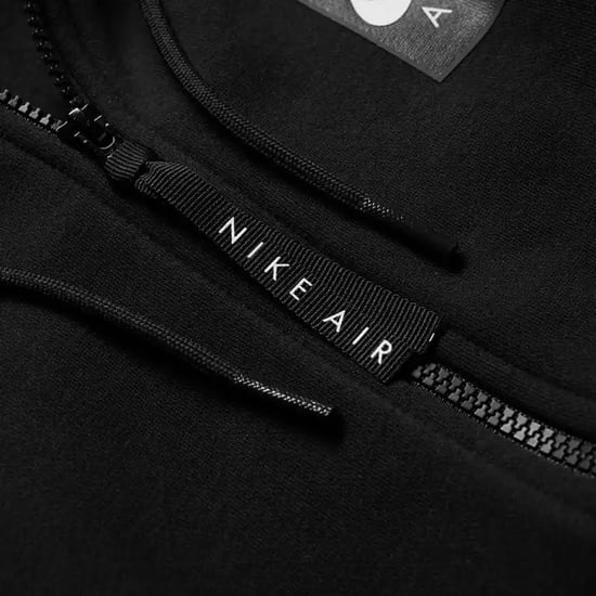 Nike Air Fleece Mens Zip Through Hoodie In Black - Image 4