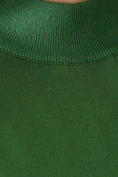 Fine Gauge Puff Sleeve Knitted Top