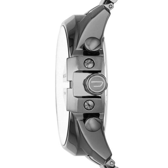 Diesel DZ4329 Mega Chief Chronograph Blue Dial Gunmetal Ion-plated Men's Watch