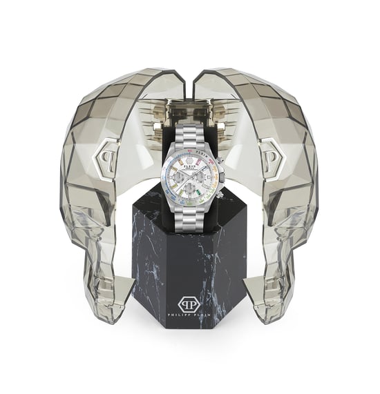Philipp Plein Nobile Dames Zilveren Horloge PWSBA0123 - Image 4