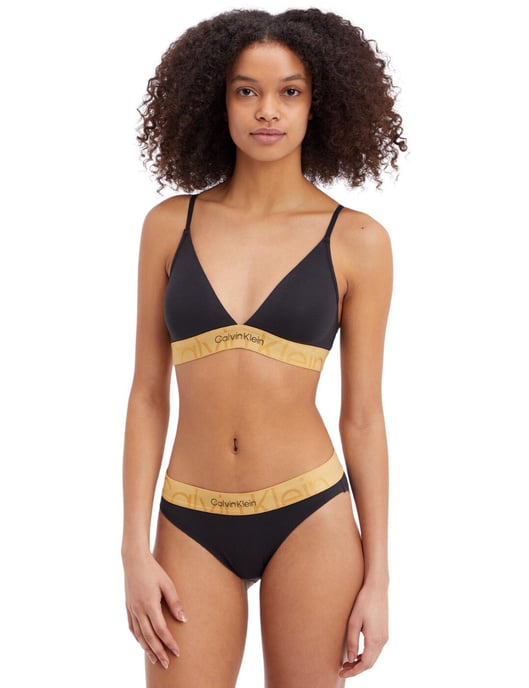 Calvin Klein Embossed Icon Holiday Bralette Bra - Image 5