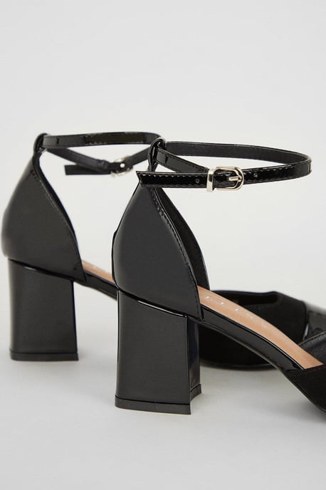 Wide Fit Dollis Pointed Two Part Toe Cap Courts - Image 4