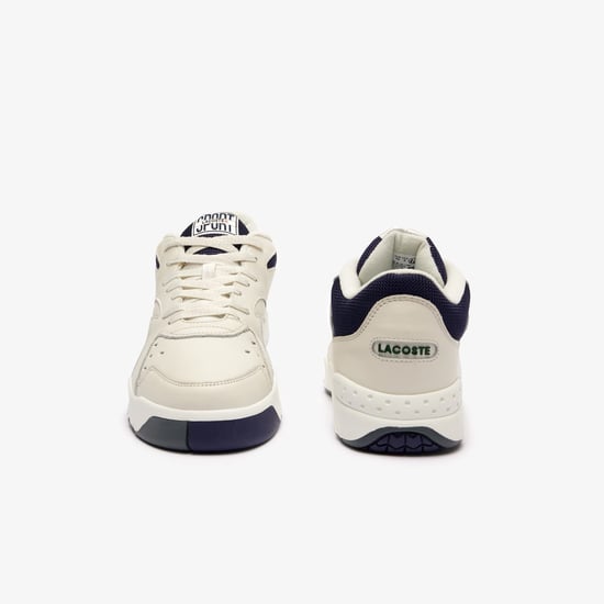 Men's Lacoste Aceline Trainers in Off White - Image 5