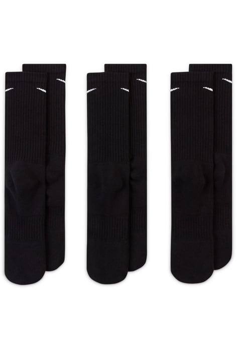 Nike Everyday Cushion Crew Training Socks 3 Pairs in Black - Image 3