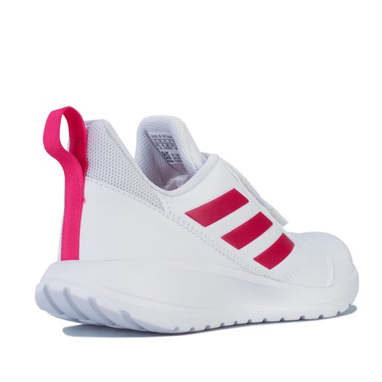 Girl's adidas Junior AltaRun Trainers in White pink
