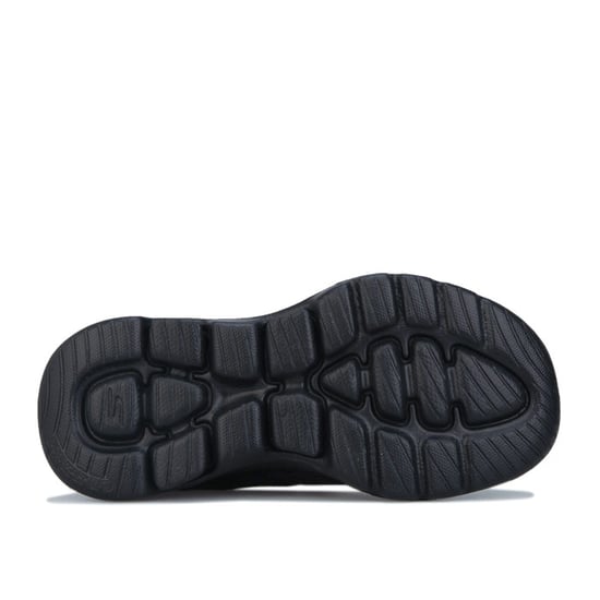 Girl's Skechers Junior Go Walk 5 Slip On Trainers in Black - Image 4