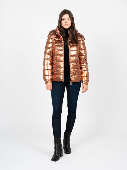 Guess Jacket Bomber jacket Woman's Gold - Image 2