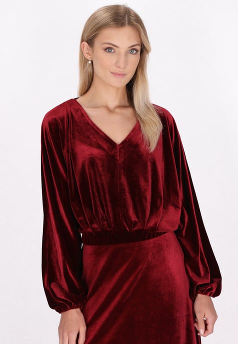 Dreimaster Blouse women dark red - Image 3