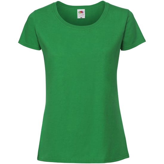 Fruit Of The Loom Womens/Ladies Fit Ringspun Premium Tshirt (Kelly Green) - Image 1