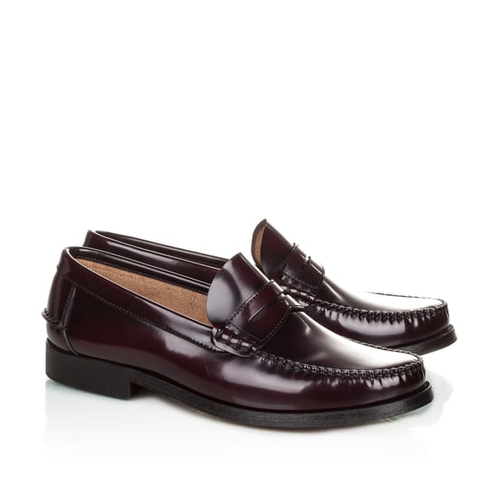 Men's Leather Moccasins Elegant And Comfortable Classic Shoes in Burgundy