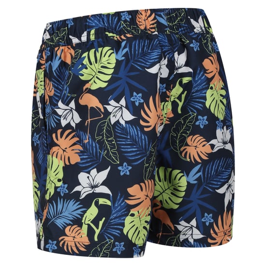 Regatta Childrens/Kids Skander II Tropical Swim Shorts (Navy)