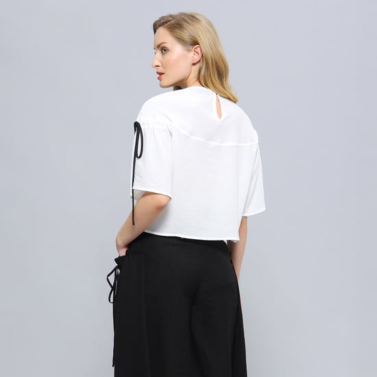 Tulpanärmad crop top - Image 2