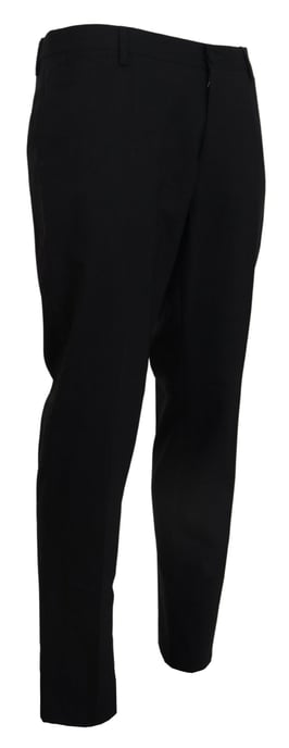Dolce & Gabbana Grijze Wollen Stretch Formele Slim Fit Herenpants - Image 2