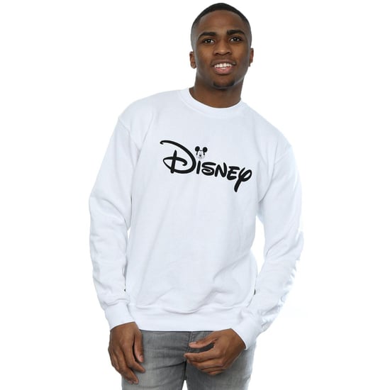 Disney Mens Mickey Mouse Head Logo Sweatshirt (White) - Image 2