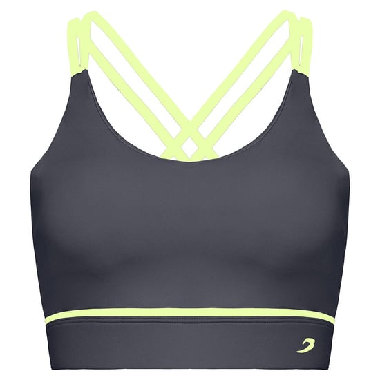 BoxRaw Valerie Womens Charcoal Sports Bra - Image 1