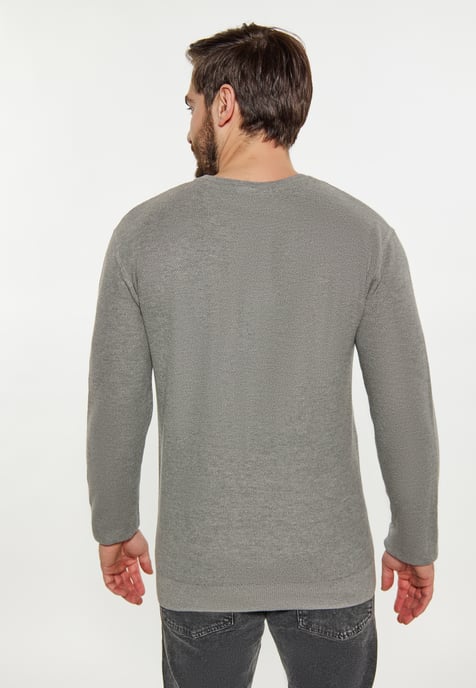 Dreimaster Pullover Men Grey melange - Image 4
