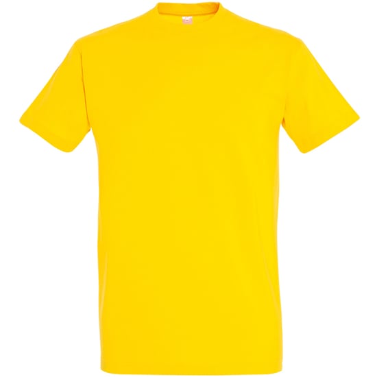 SOLS Mens Imperial Heavyweight Short Sleeve T-Shirt (Gold) - Image 1