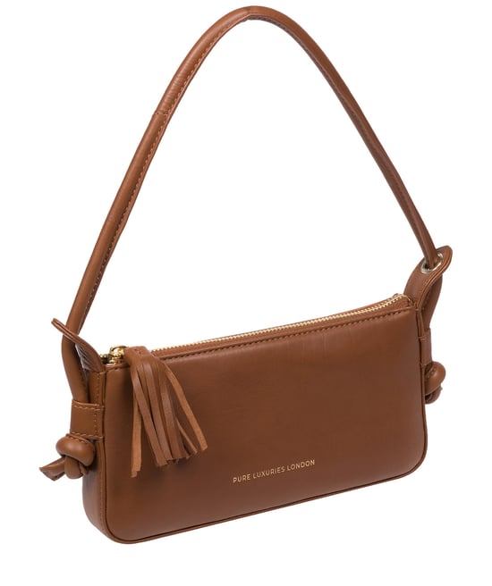 'Taylor' Chestnut Nappa Leather Grab Bag
