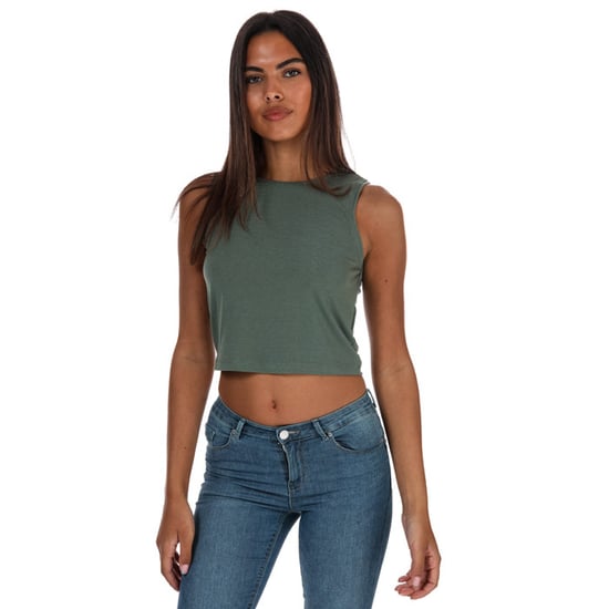 Women's Vero Moda Gemma Jersey Vest Top in Green